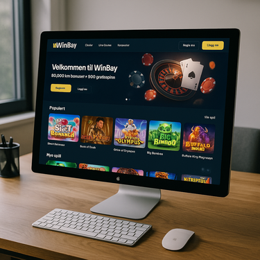 WinBay - Moderne Plattformdesign - Desktop Casino Interface